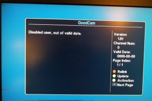 ¿Cómo activar Goodcam en el decodificador Iris 9700 HD caducado?
